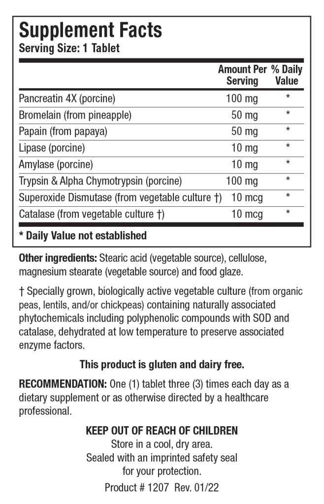 Intenzyme Forte™ - 100 Tablets - Biotics Research