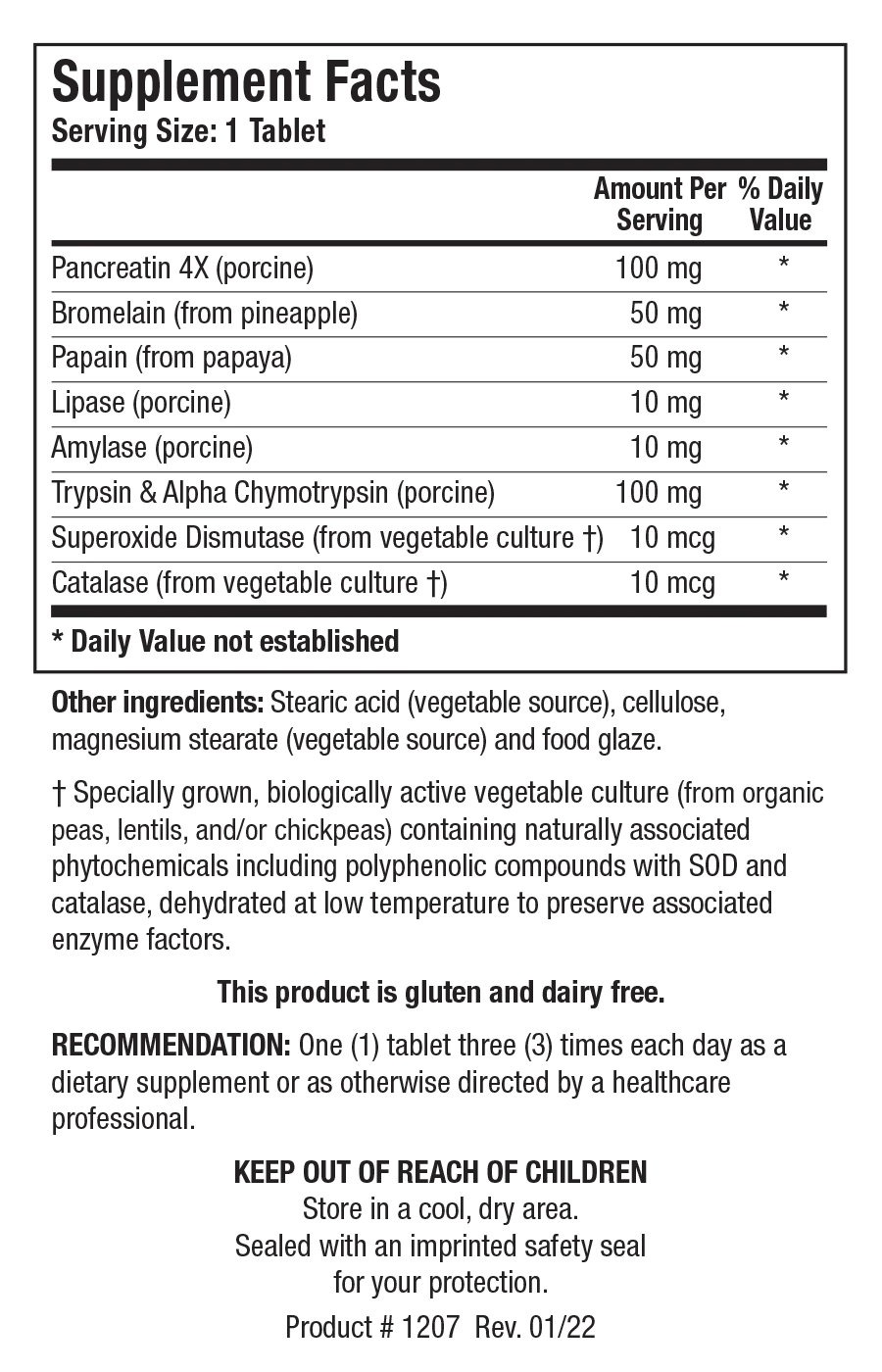Intenzyme Forte™ - 100 Tablets - Biotics Research - Image 2