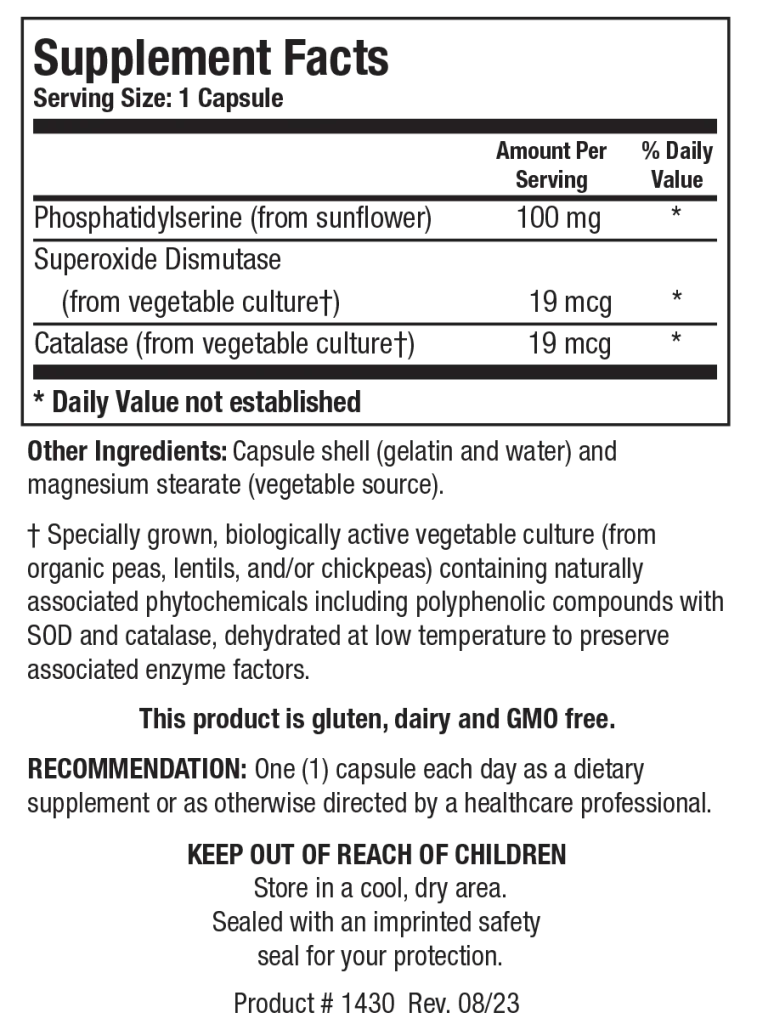 Phosphatidylcholine, 100 Softgels - Biotics Research