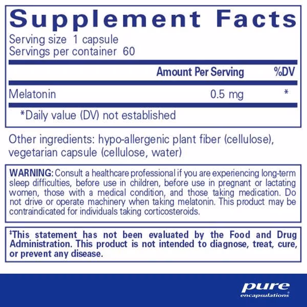 Melatonin 0.5 Mg