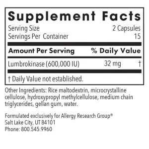 Lumbrokinase Circulatory System Support* - Image 2